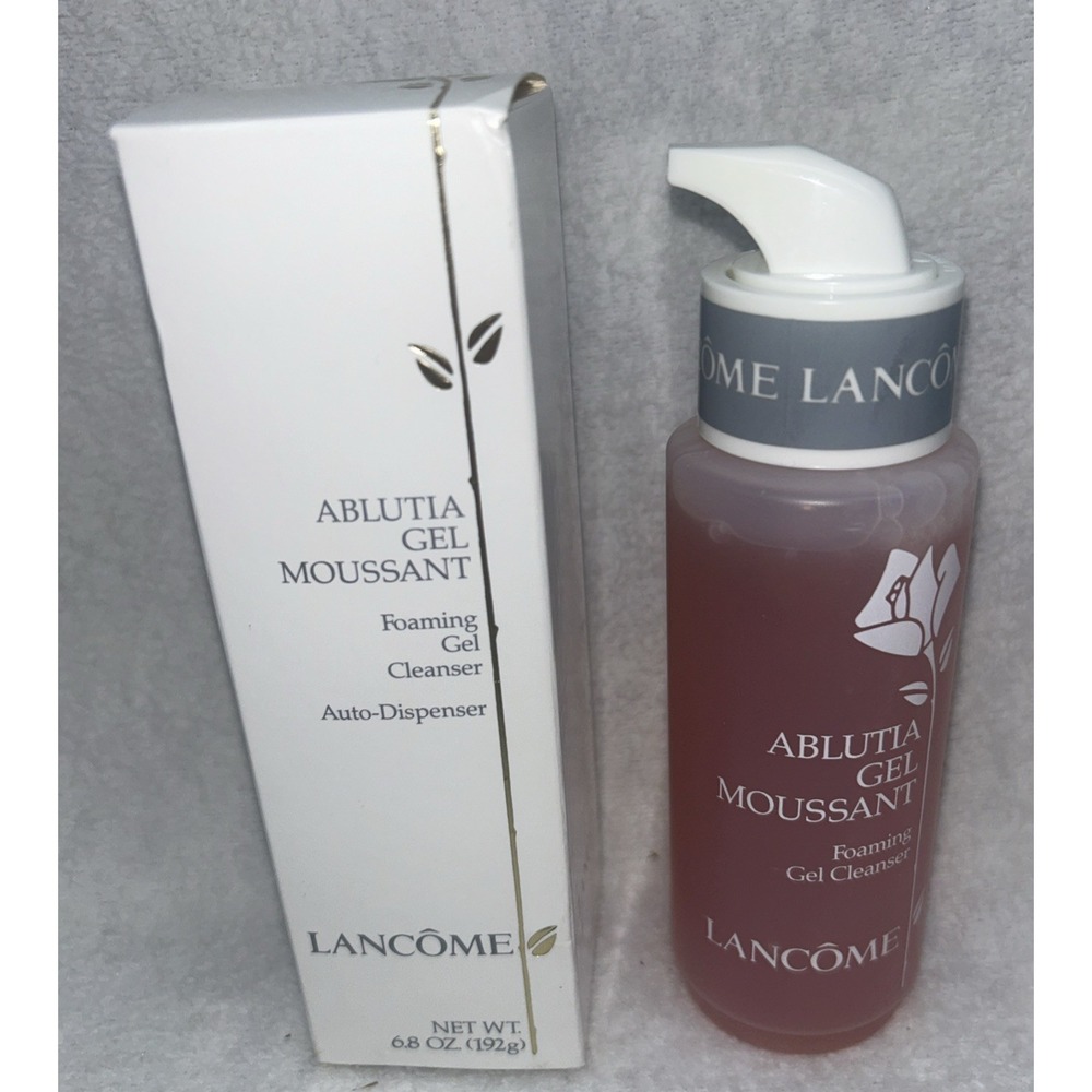 NEW Lancôme Ablutia Geo Moussant Foaming Gel Cleanser, 6.8 Oz PUMP (READ)